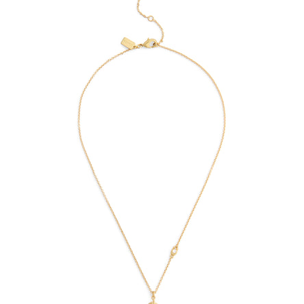 COACH Signature Mini Cherry Novelty Short Pendant Necklace