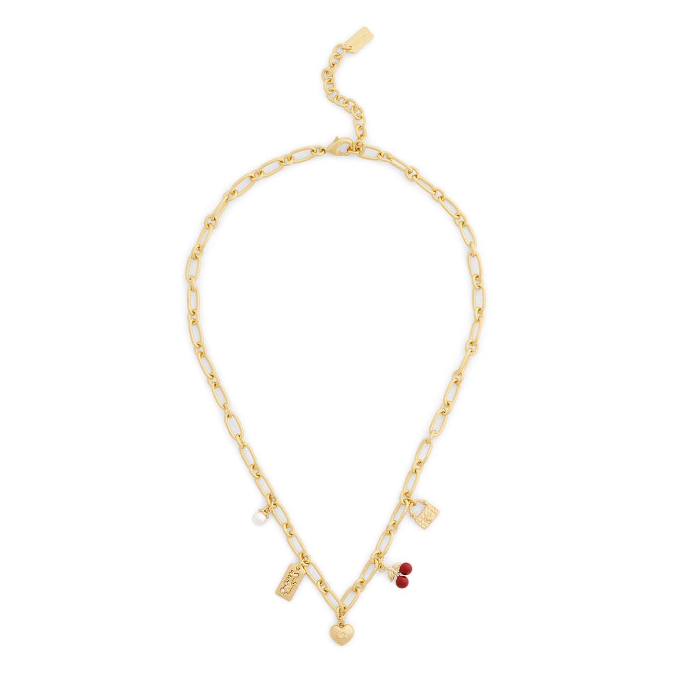 COACH Cherry Mix Charm Necklace