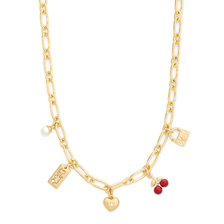 COACH Cherry Mix Charm Necklace