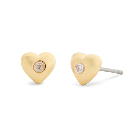 COACH Crystal Heart Necklace & Earrings Set