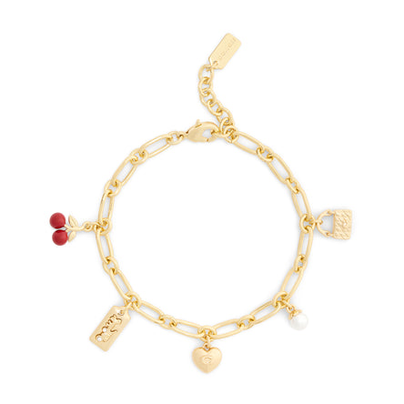 COACH Cherry Mixed Charm Bracelet