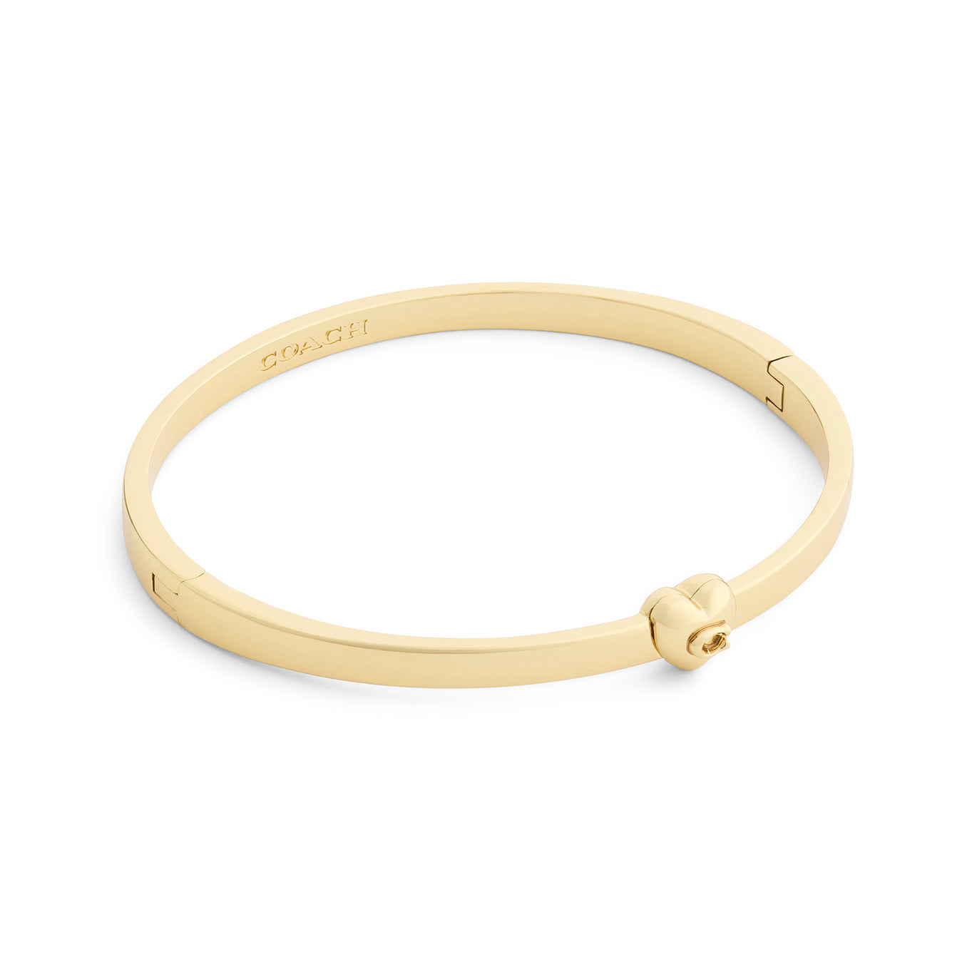 COACH Heart Hinged Bangle