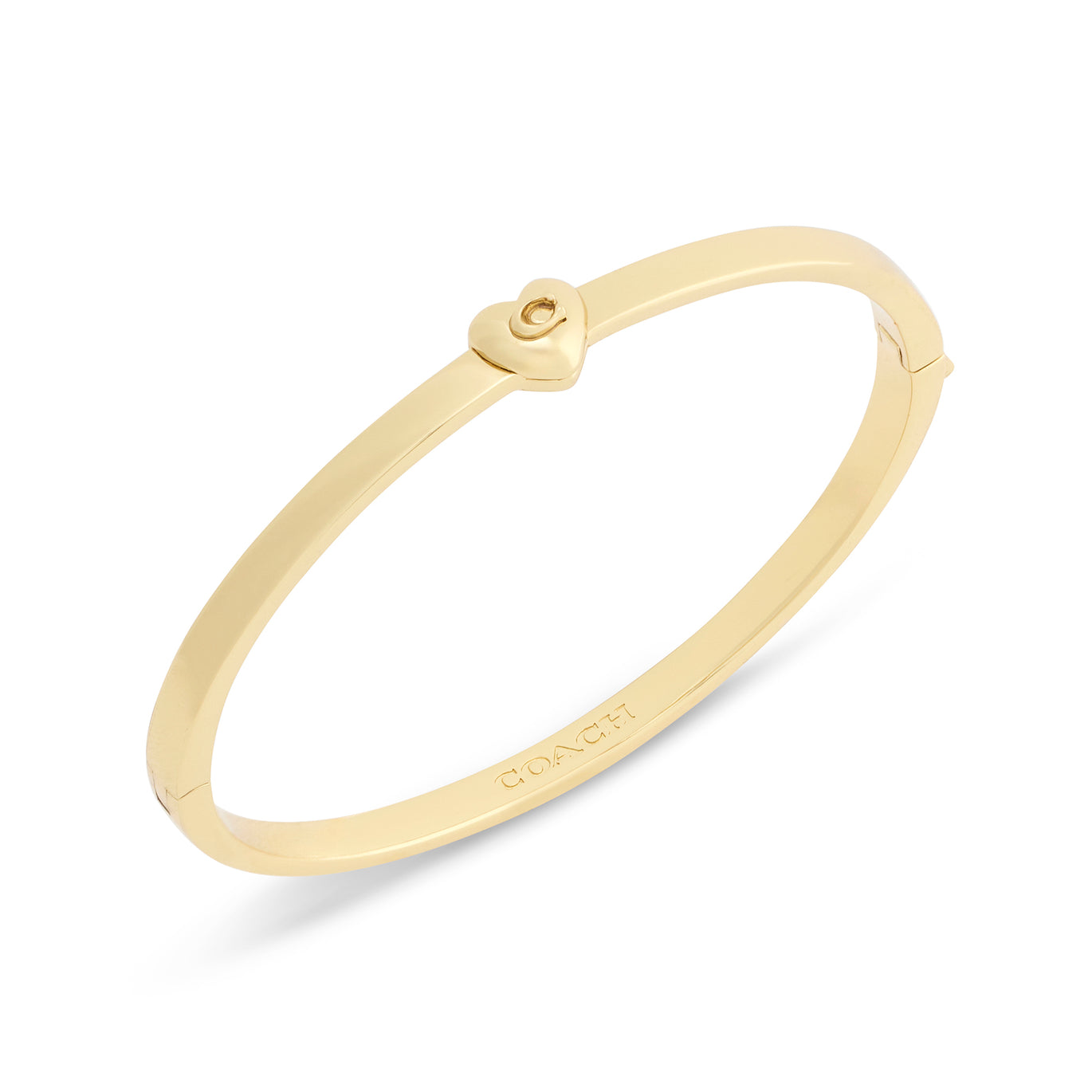 COACH Heart Hinged Bangle
