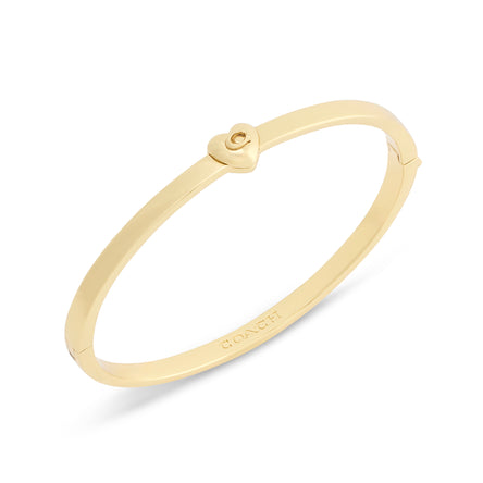 COACH Heart Hinged Bangle