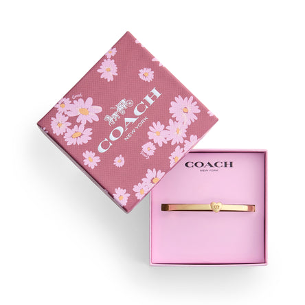 COACH Heart Hinged Bangle