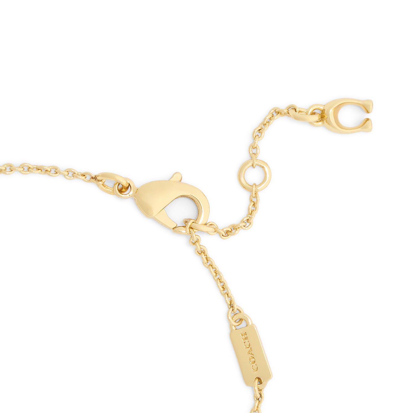 COACH Cream Enamel C Tearose Bracelet