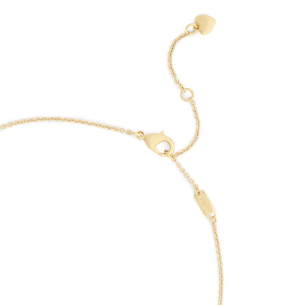COACH Brown Coin C Short Pendent Necklace