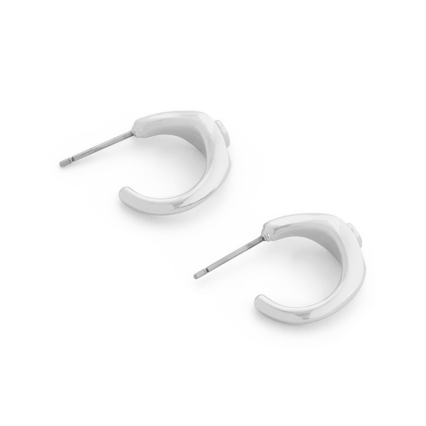 Coach Pave Signet Huggie Earrings