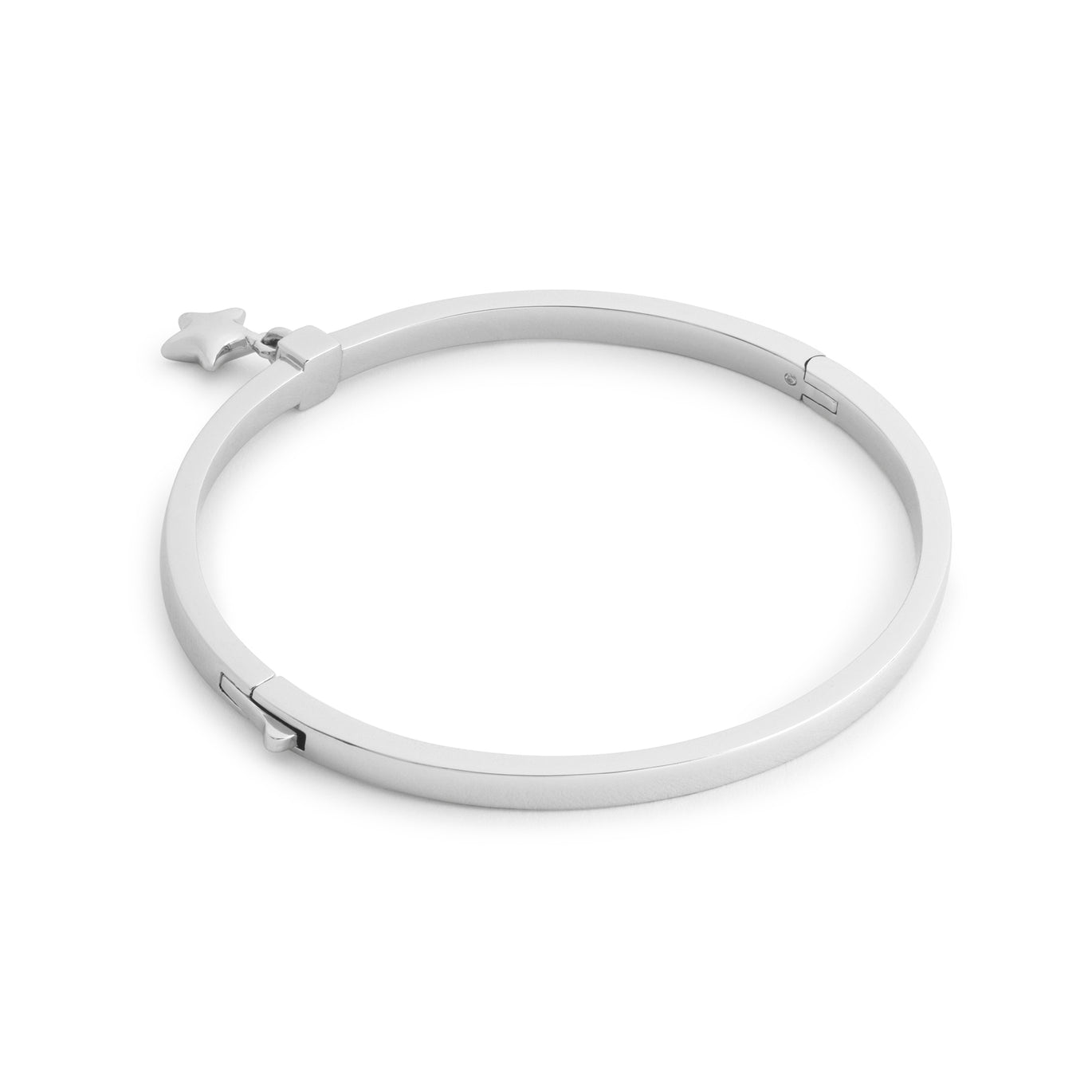 Coach Rhodium Plated Star Bangle