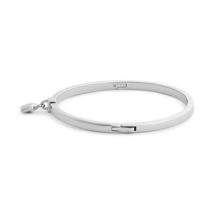 Coach Rhodium Plated Star Bangle