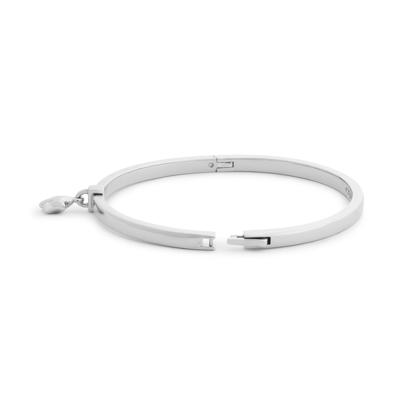 Coach Rhodium Plated Star Bangle