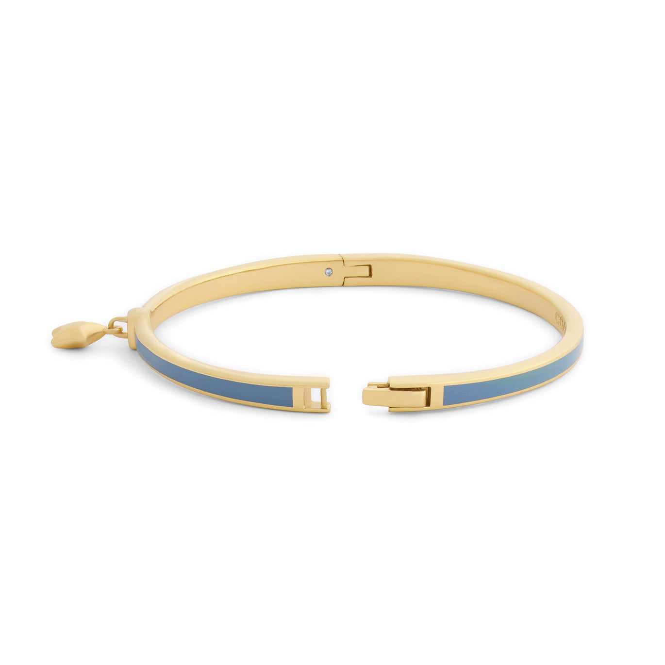 Coach Gold Plated Blue Enamel Star Bangle
