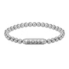 Boss Men Stainless Steel Cuff Beaded Bracelet