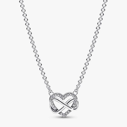 Pandora Sparkling Infinity Heart Collier Necklace
