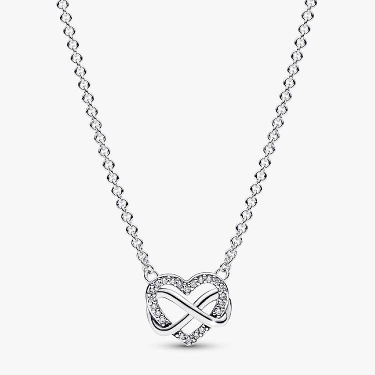 Pandora Sparkling Infinity Heart Collier Necklace
