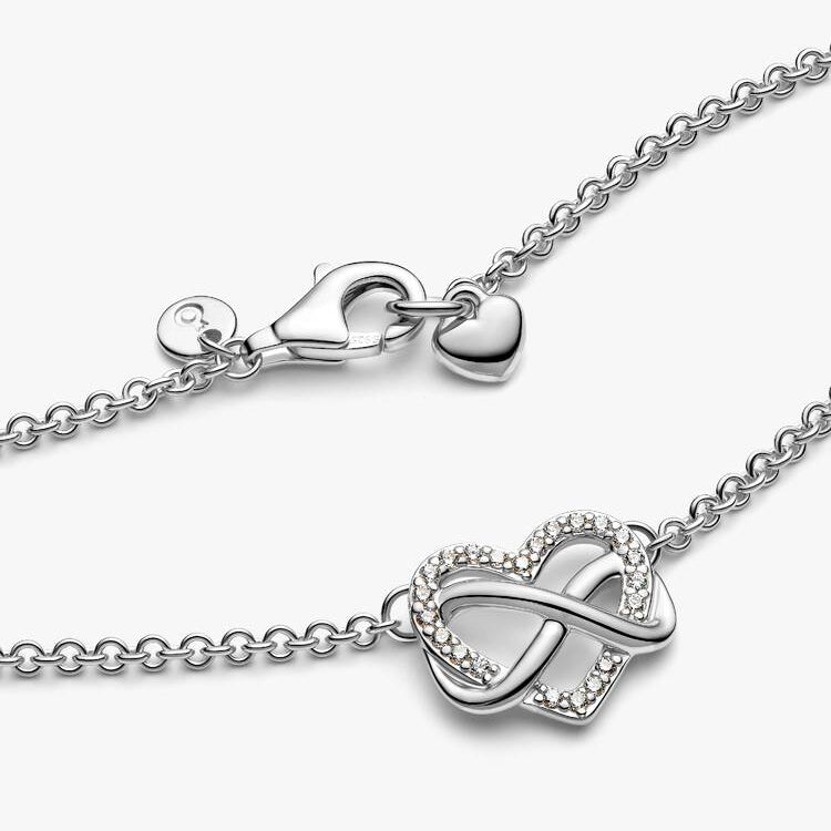 Pandora Sparkling Infinity Heart Collier Necklace