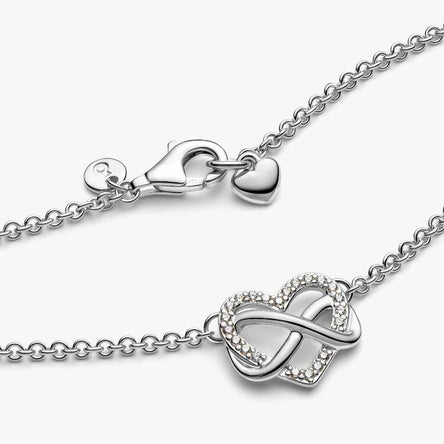Pandora Sparkling Infinity Heart Collier Necklace