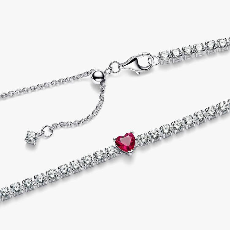 Pandora Halo Heart Choker