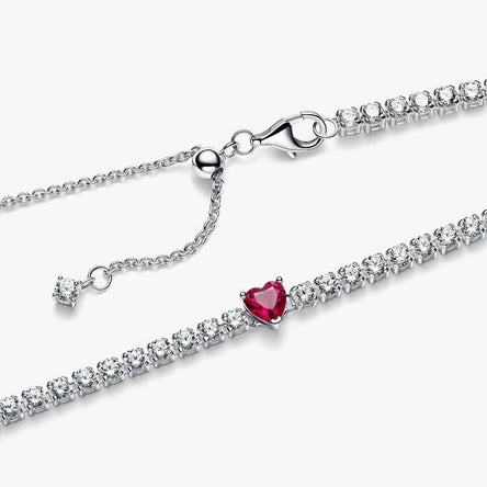 Pandora Halo Heart Choker