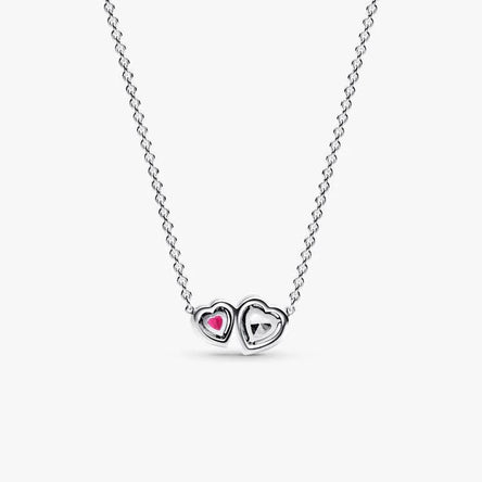 Pandora Two-Coloured Hearts Necklace
