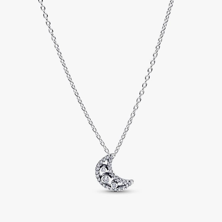 Pandora Crescent Moon Pendant Necklace