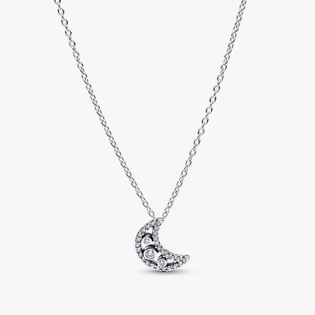 Pandora Crescent Moon Pendant Necklace