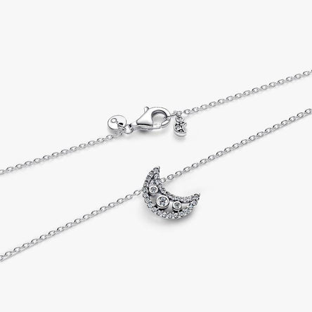 Pandora Crescent Moon Pendant Necklace
