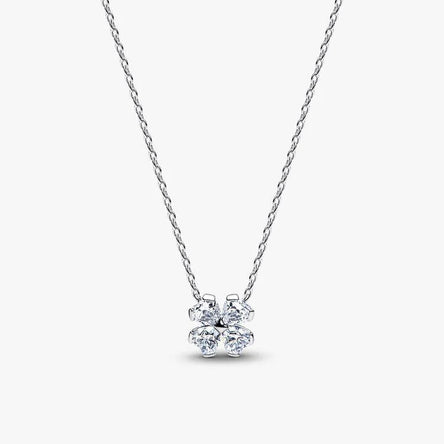 Pandora Sparkling Lucky Clover Pendant Necklace