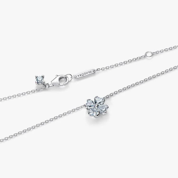 Pandora Sparkling Lucky Clover Pendant Necklace