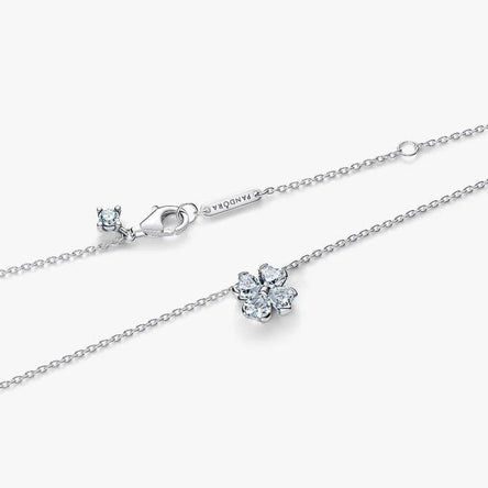 Pandora Sparkling Lucky Clover Pendant Necklace