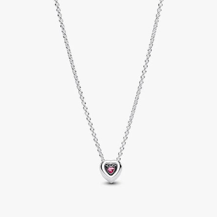 Pandora Pink Elevated Heart Necklace
