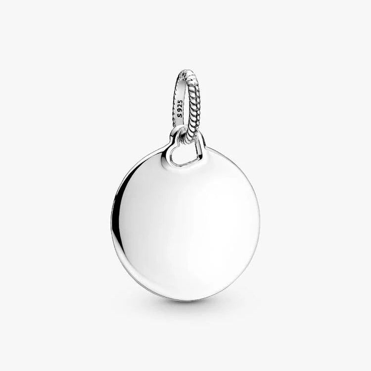 Pandora Engravable Round Tag Pendant