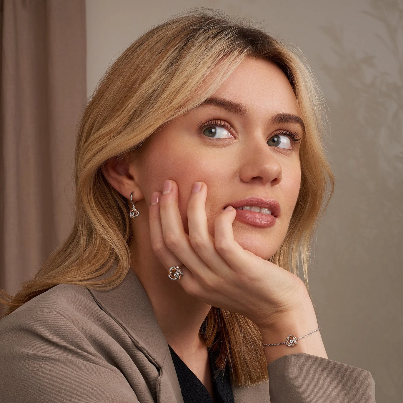 Clogau Forever Yours Silver Heart Drop Earrings