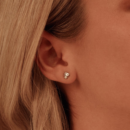 Clogau Beachcomber Cluster Stud Earrings with Topaz & Pearl