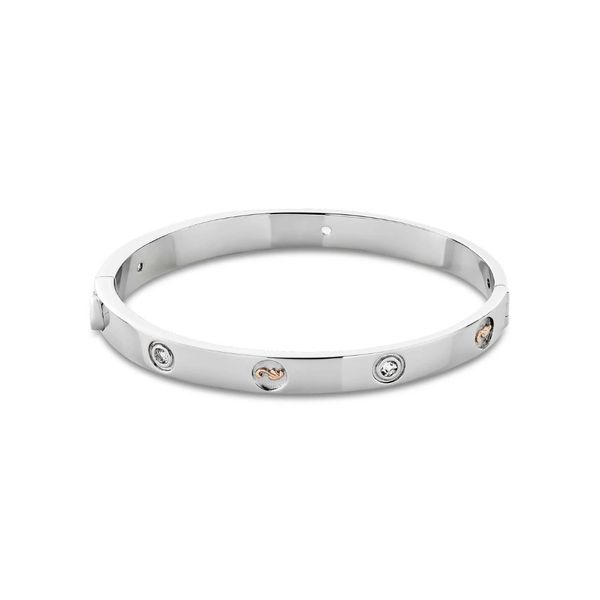 Clogau Insignia Silver Bangle with Topaz