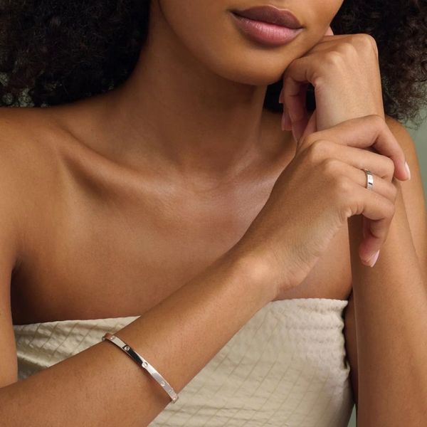 Clogau Insignia Silver Slim Bangle