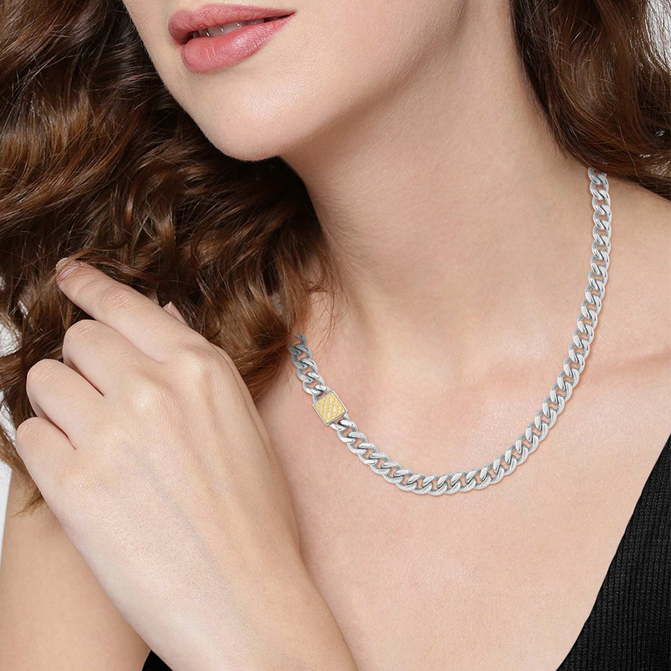 Boss Caly Stainless Steel Chain Necklace