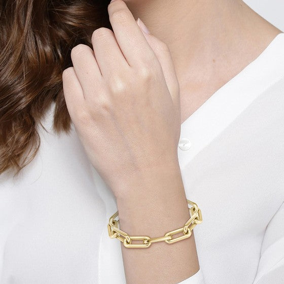Boss Ladies Gold Plated Halia Link Bracelet