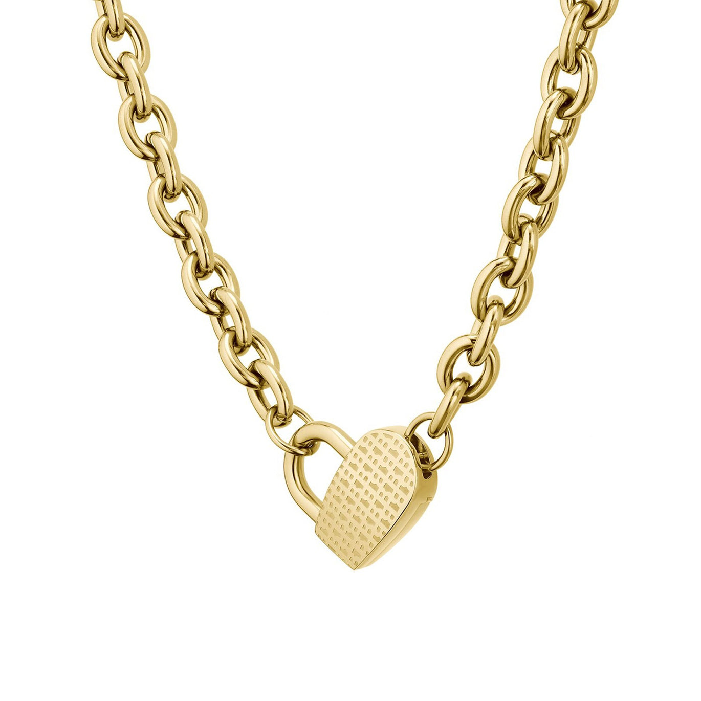 BOSS Dinya Gold Plated Heart Necklace