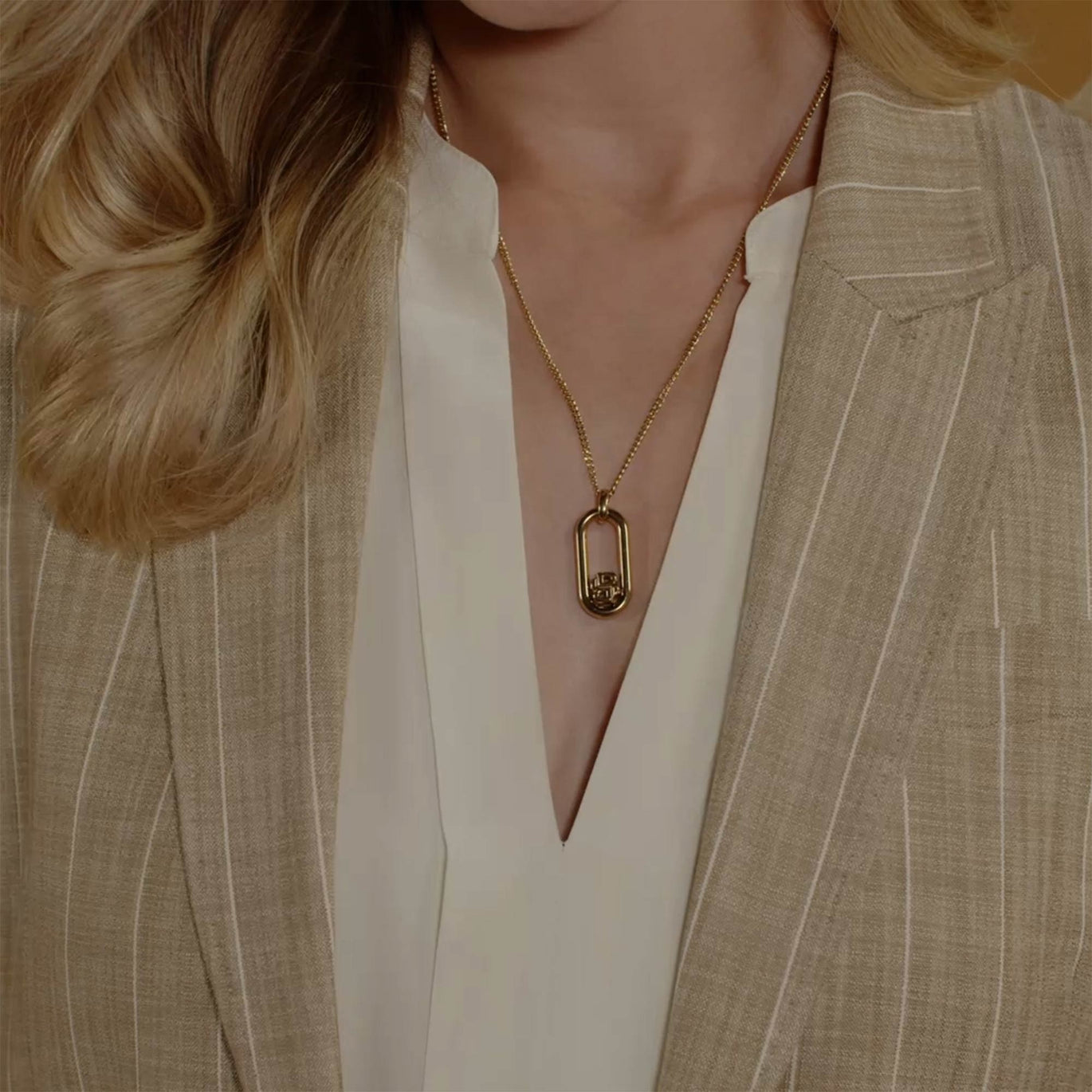 Hugo Boss Double B Gold Necklace