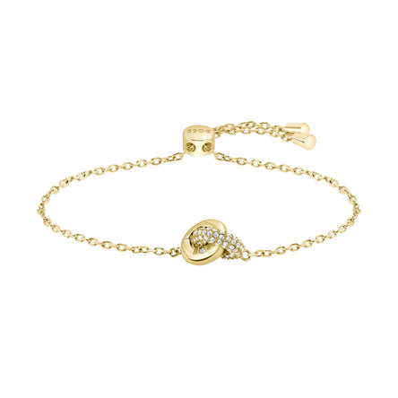 BOSS Live Precious Gold Plated Stainless Steel Linked Circle Ladies Bracelet