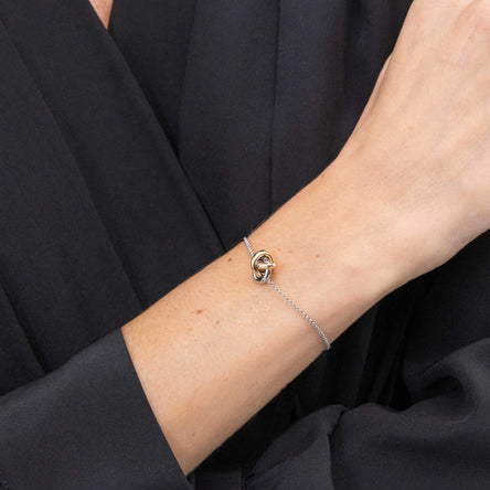 BOSS Harmonie Three Colour Circle Link Toggle Bracelet