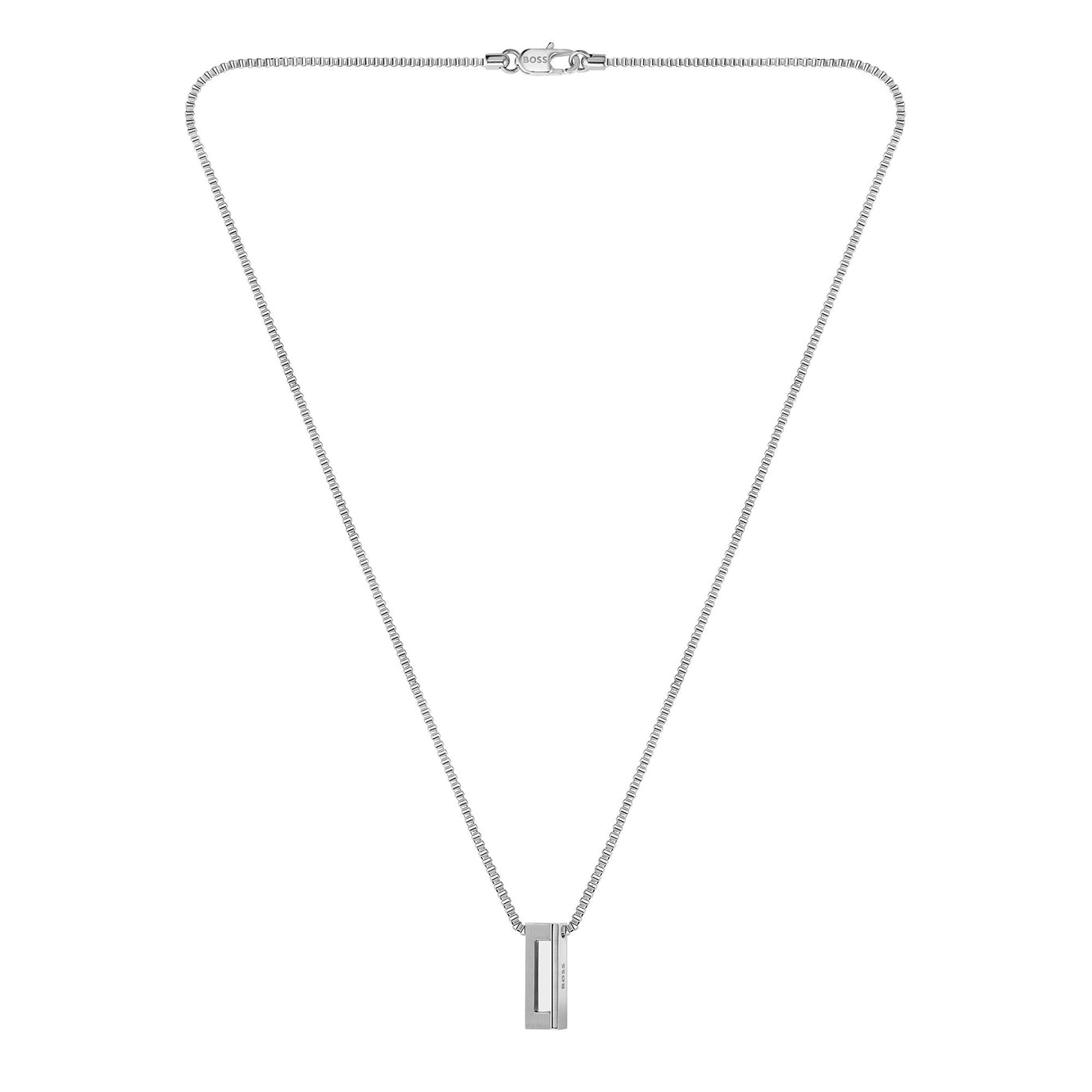 BOSS Candor Stainless Steel Bar Mens Necklace