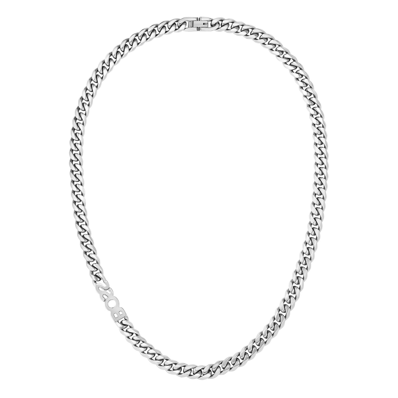 BOSS Kassy Stainless Steel 8mm Logo Chain Mens Necklace