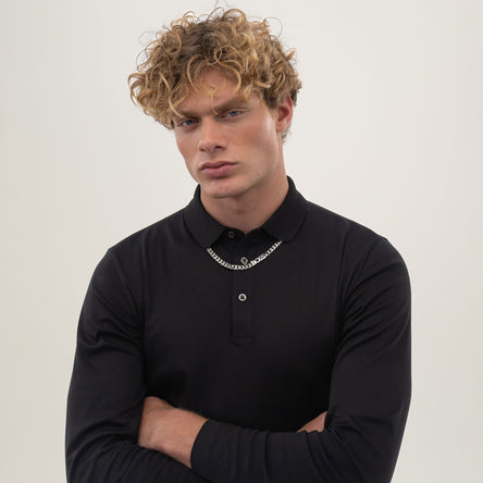 BOSS Kassy Stainless Steel 8mm Logo Chain Mens Necklace