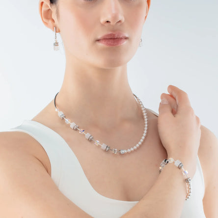 Coeur De Lion GeoCube Precious Fusion White Pearl Bracelet