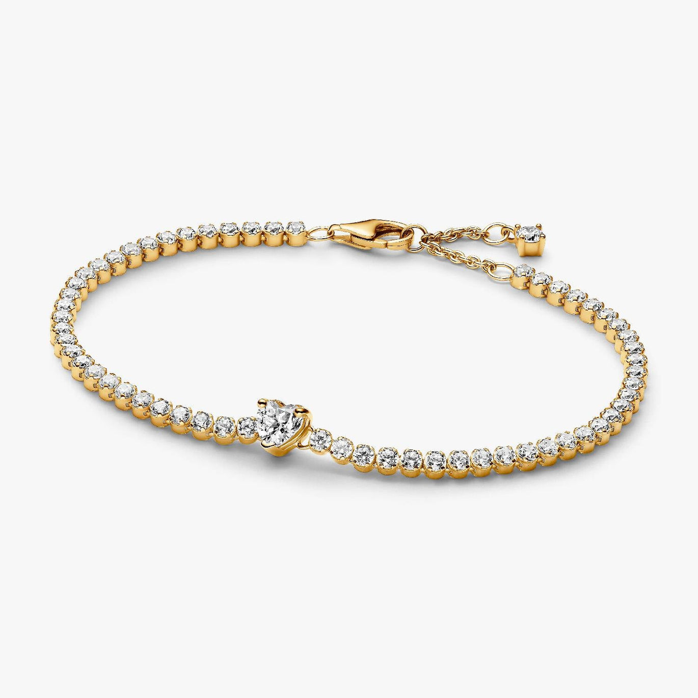 Pandora Sparkling Heart Tennis Bracelet