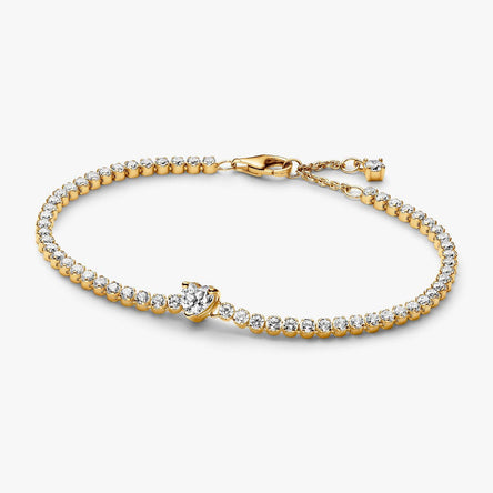 Pandora Sparkling Heart Tennis Bracelet