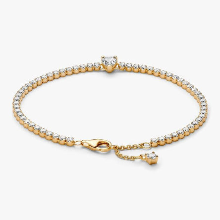 Pandora Sparkling Heart Tennis Bracelet