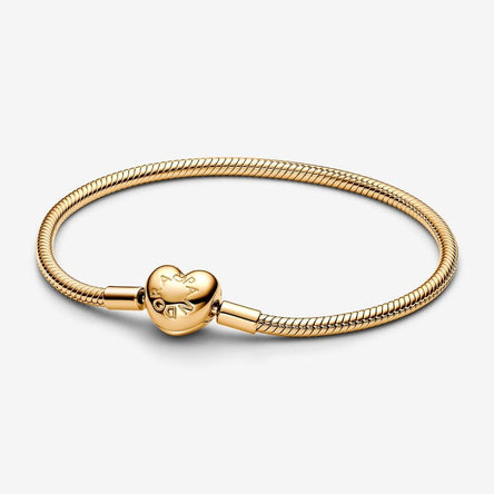 Pandora Heart Clasp Snake Chain Bracelet